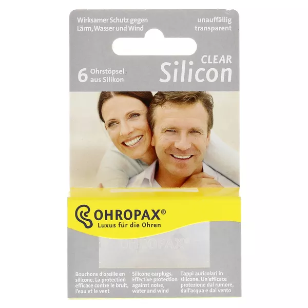 Ohropax Silicon Clear, 6 St.