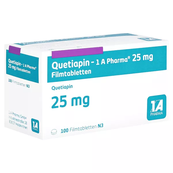 Quetiapin-1a Pharma 25 mg Filmtabletten 100 St