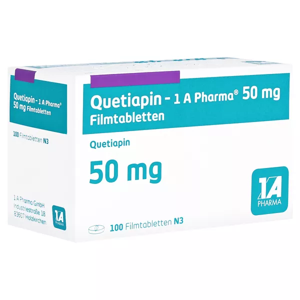 Quetiapin-1a Pharma 50 mg Filmtabletten 100 St