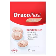 Dracoplast Soft Pflaster 2,2 cm rund hau 20 St