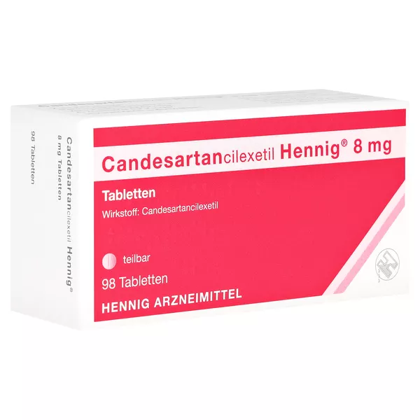 CANDESARTANCILEXETIL Hennig 8 mg Tabletten 98 St