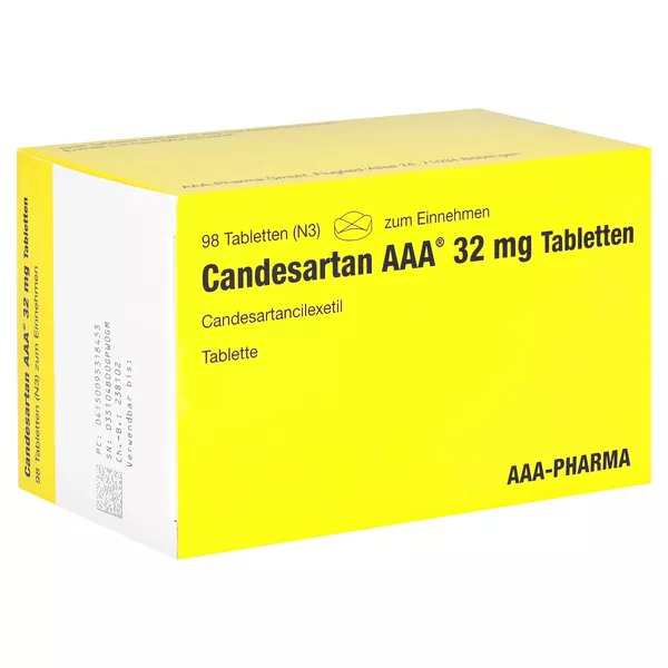 Candesartan AAA 32 mg Tabletten 98 St
