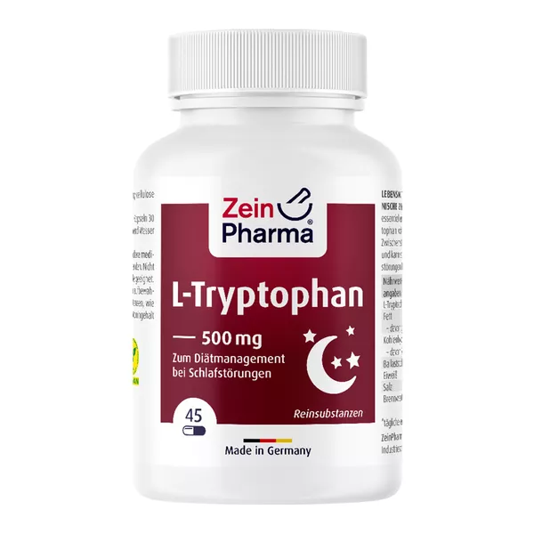 L Tryptophan Kapseln 500 mg aus Fermentation 45 St