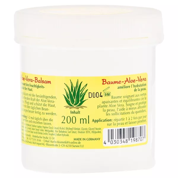 ALOE VERA Balsam 20% 200 ml