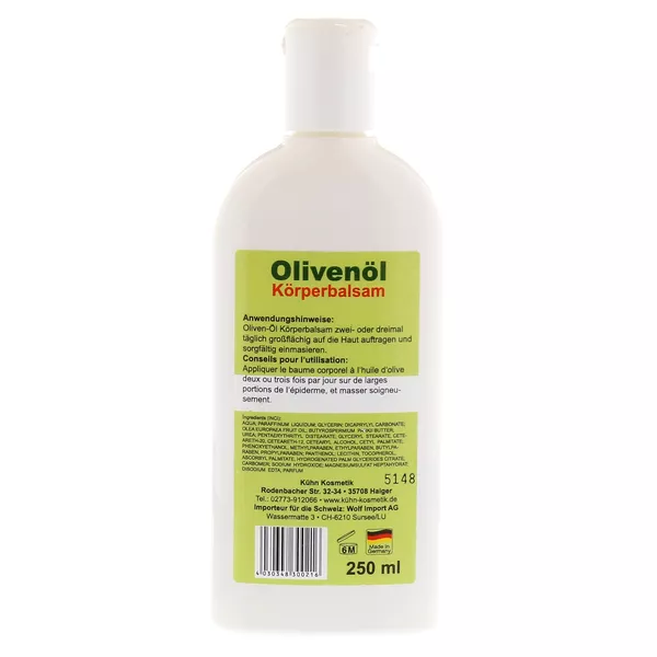 Olivenöl Körperbalsam mit Vitamin E 250 ml