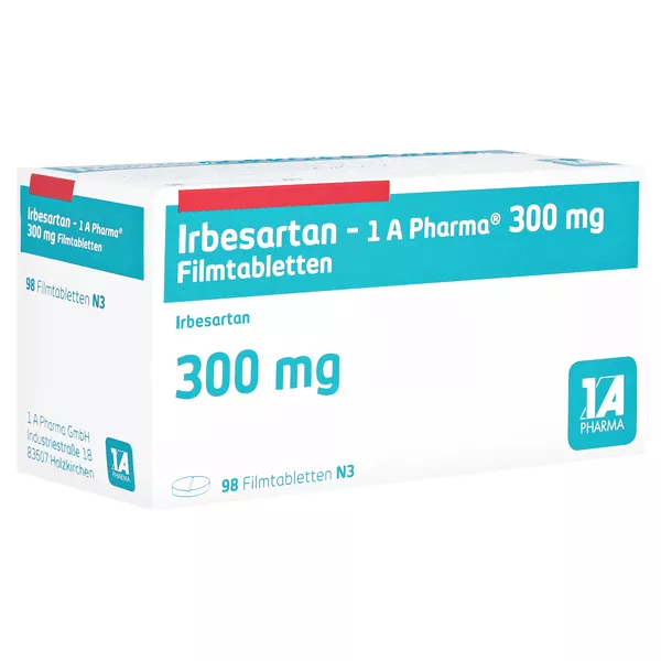 IRBESARTAN-1A Pharma 300 mg Filmtabletten 98 St