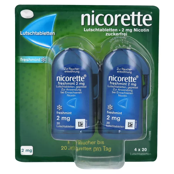 nicorette freshmint Lutschtablette 2 mg, 80 St.