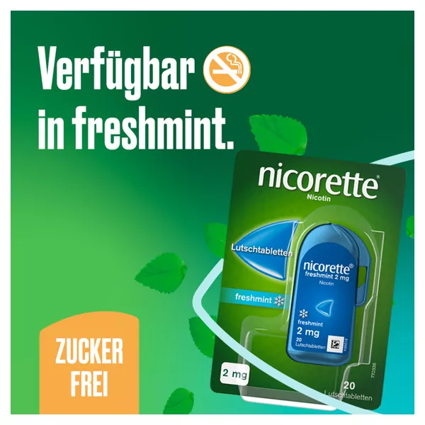 nicorette 2 mg Lutschtablette freshmint - Jetzt 20% Rabatt sichern* 80 St