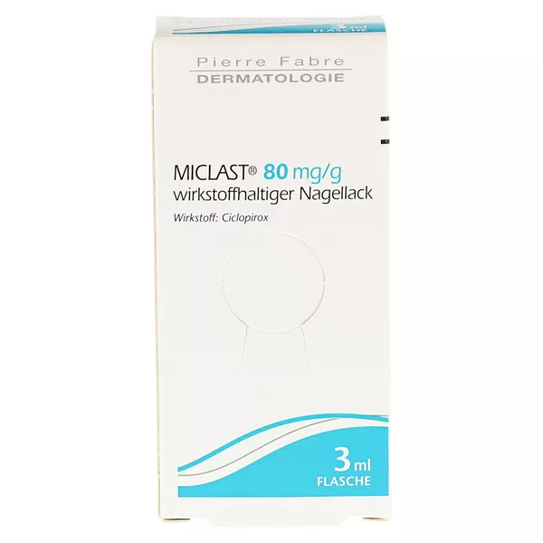 Miclast 80 mg/g wirkstoffhaltiger Nagellack, 3 ml