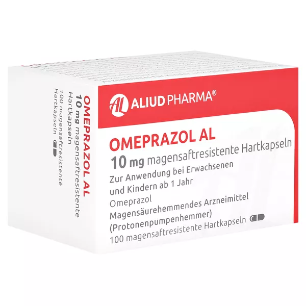 OMEPRAZOL AL 10 mg magensaftresistente Hartkapseln 100 St