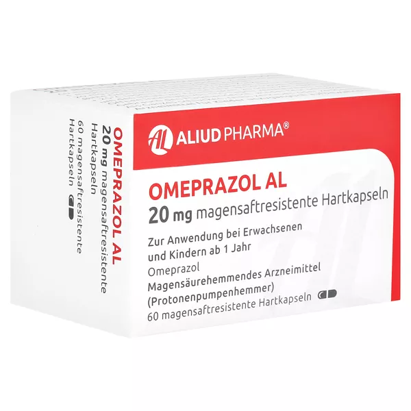 OMEPRAZOL AL 20 mg magensaftresistente Hartkapseln 60 St