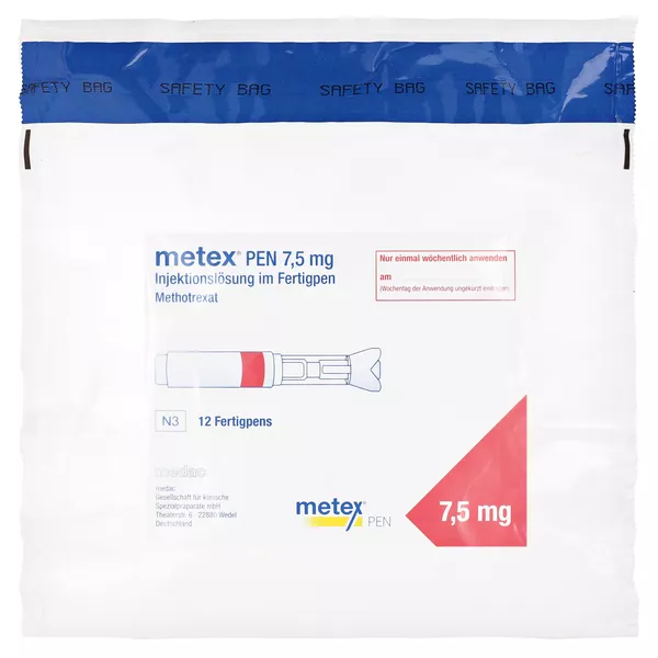 METEX PEN 7,5 mg (50mg/ml) Inj.-Lsg.i.e.Fertigpen 12 St