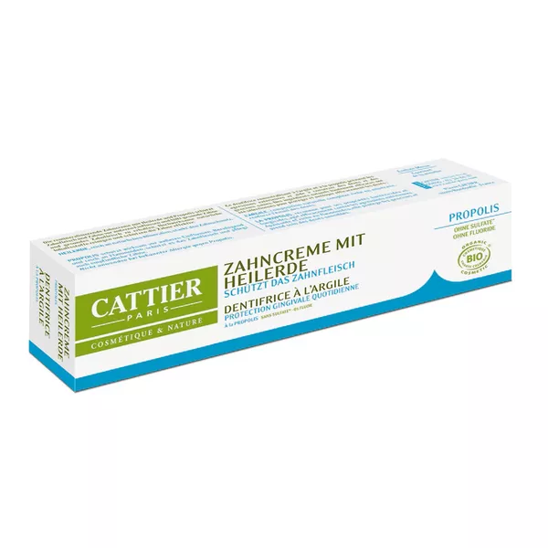 Cattier Zahncreme mit Heilerde Propolis 75 ml