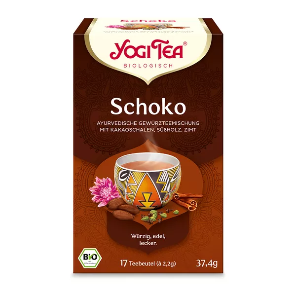 YOGI TEA, Schoko, Bio Gewürz- und Kräutertee 17X2,0 g