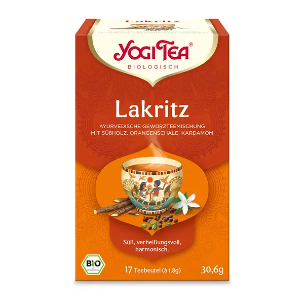 YOGI TEA, Lakritz, Bio Gewürz- und Kräutertee 17X1,8 g