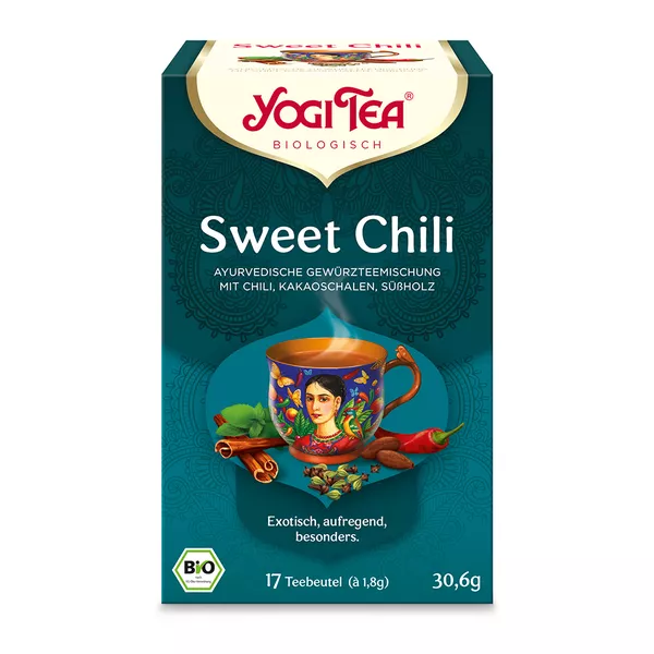 YOGI TEA, Sweet Chili, Bio Gewürz- und Kräutertee 17X1,8 g