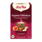 YOGI TEA, Ingwer Hibiskus, Bio Kräutertee 17X2 g
