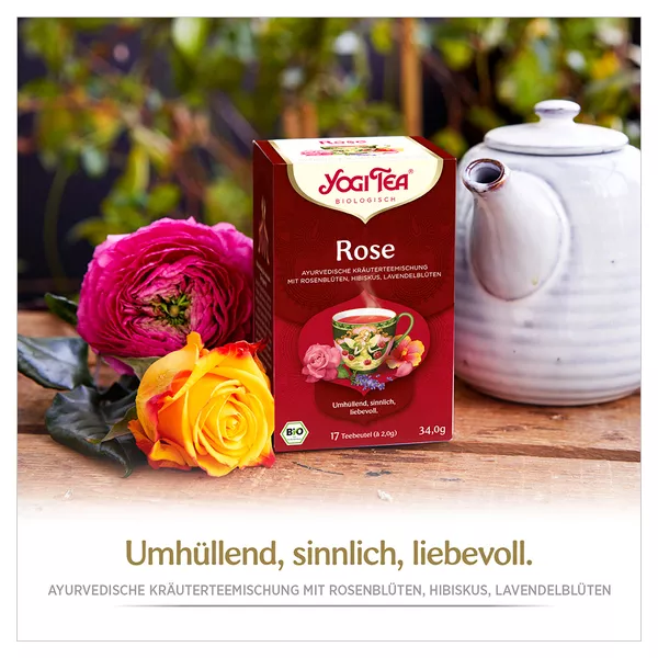 YOGI TEA, Rose, Bio Kräutertee 17X2,0 g