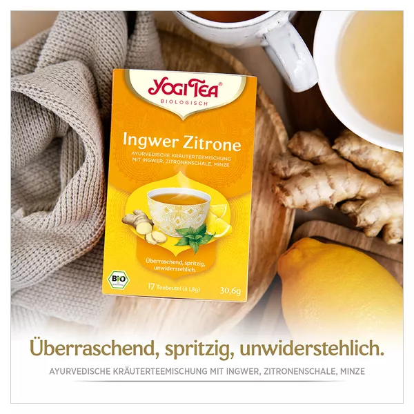 YOGI TEA, Ingwer Zitrone, Bio Kräutertee 17X1,8 g