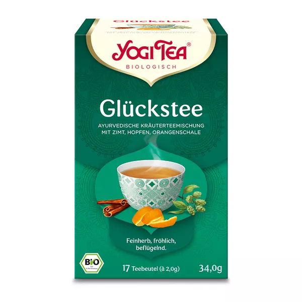 YOGI TEA, Glückstee, Bio Kräutertee 17X1,8 g