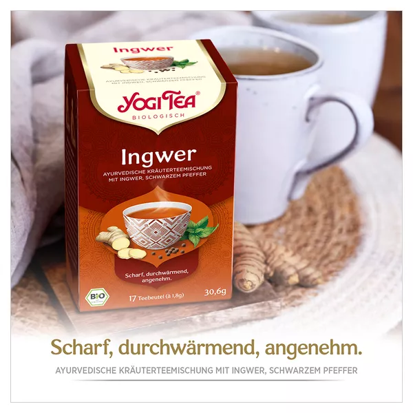 YOGI TEA, Ingwer, Bio Kräutertee 17X1,8 g