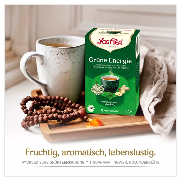 YOGI TEA, Grüne Energie, Grüner Bio Kräutertee 17X1,8 g