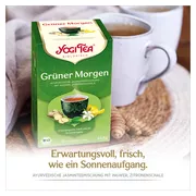 YOGI TEA, Grüner Morgen, Bio Jasmin-Tee, 17 x 1,8 g