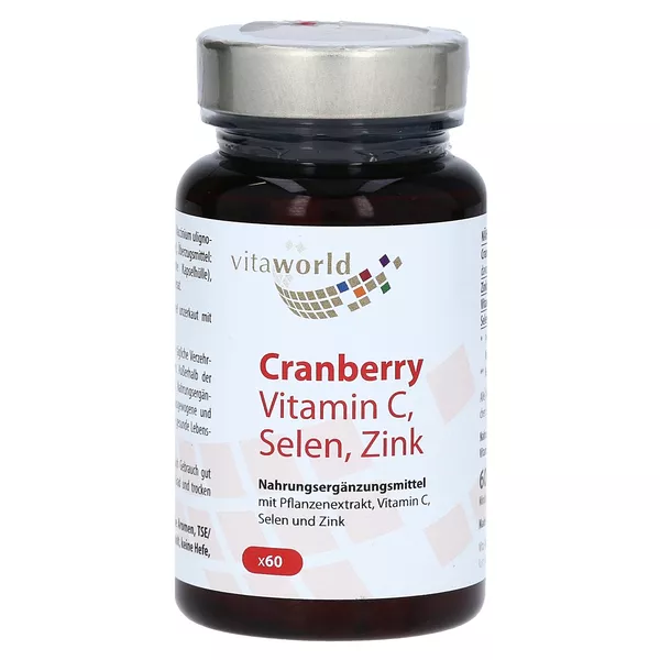 Cranberry Vitamin C+selen+zink Kapseln 60 St