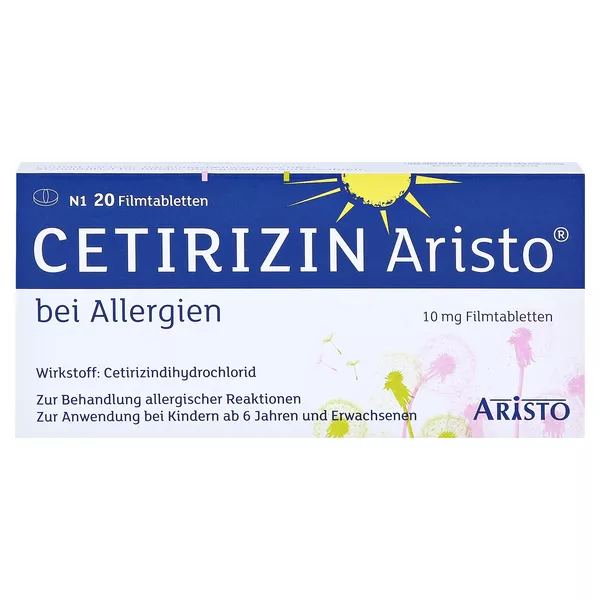 Cetirizin Aristo 10 mg Filmtabletten 20 St