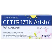 Cetirizin Aristo 10 mg Filmtabletten 20 St