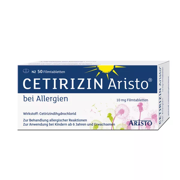 Cetirizin Aristo 10 mg Filmtabletten, 50 St.