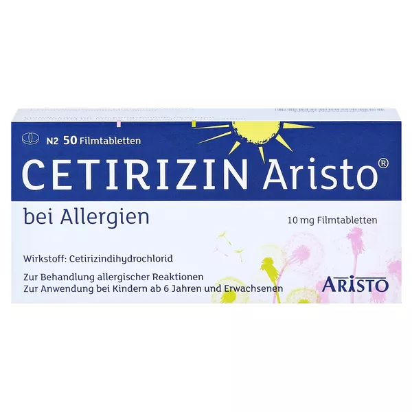 Cetirizin Aristo 10 mg Filmtabletten, 50 St.