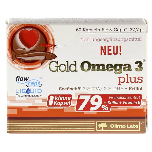 GOLD Omega-3 plus Kapseln 60 St