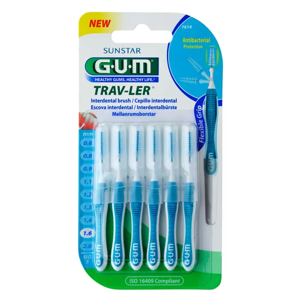 GUM Trav-ler 1,6mm Tanne blau Interdenta