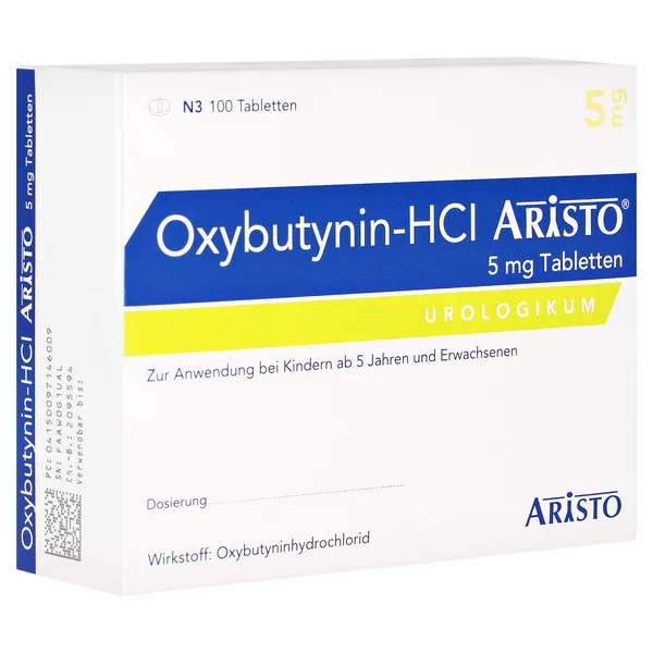 Oxybutynin-hcl Aristo 5 mg Tabletten 100 St