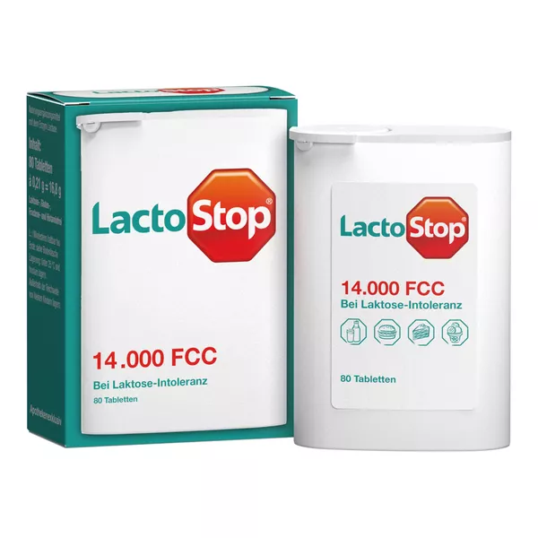 Lactostop 14.000 FCC Tabletten im Spender 80 St