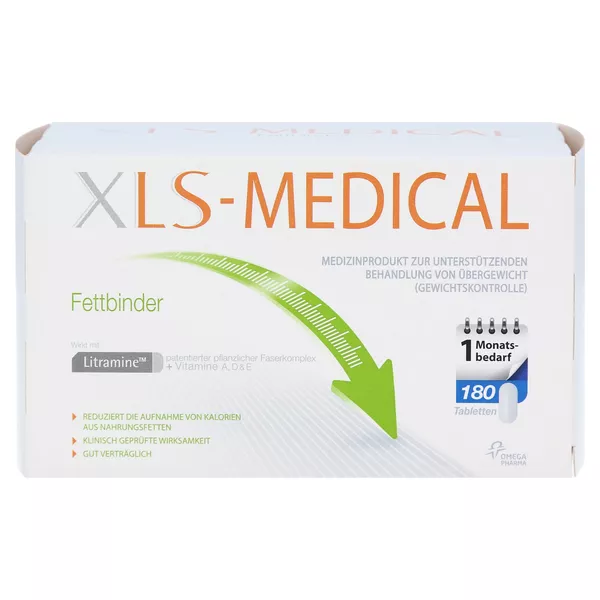 XLS Medical Fettbinder Tabletten Monatspackung 180 St