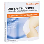 Cutiplast Plus Steril 7,8x10 cm Verband 5 St
