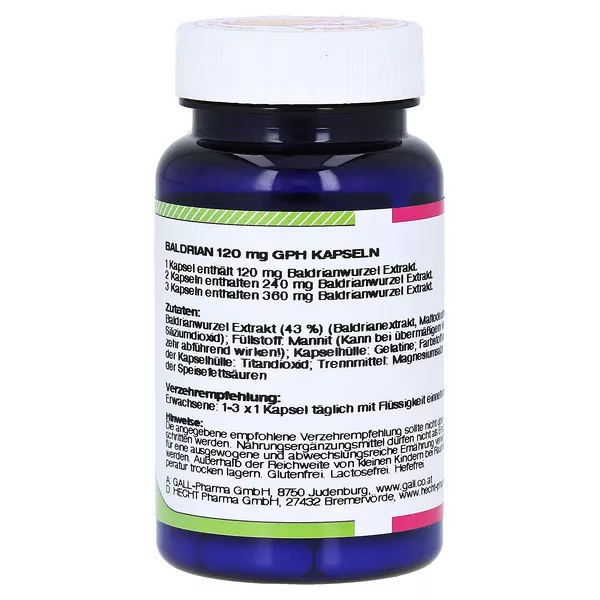 Baldrian 120 mg GPH Kapseln 30 St