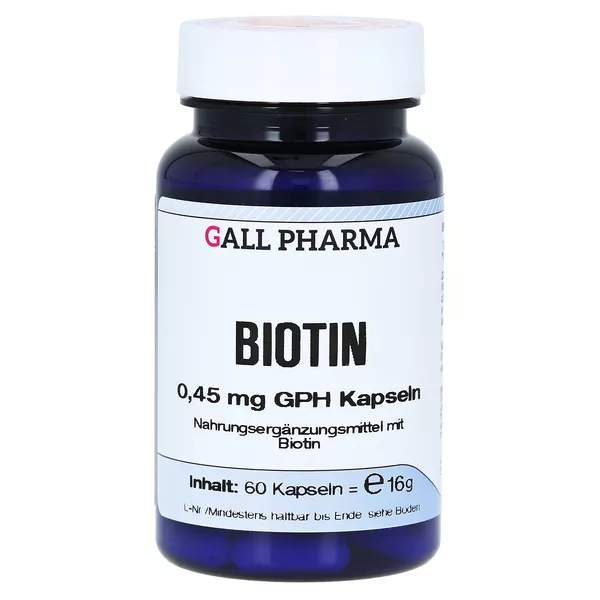 Biotin 0,45 mg GPH Kapseln 60 St