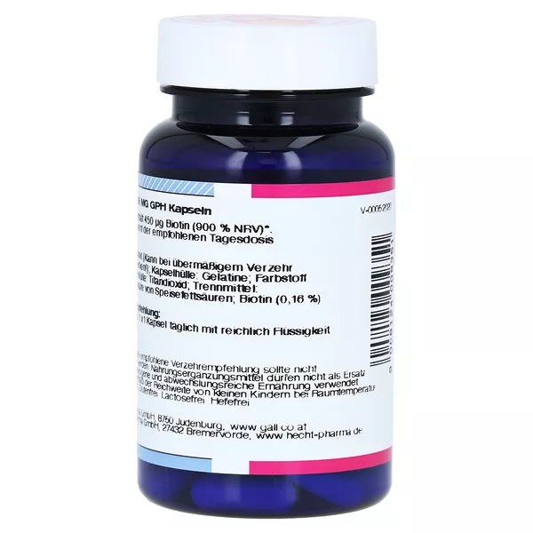 Biotin 0,45 mg GPH Kapseln 60 St