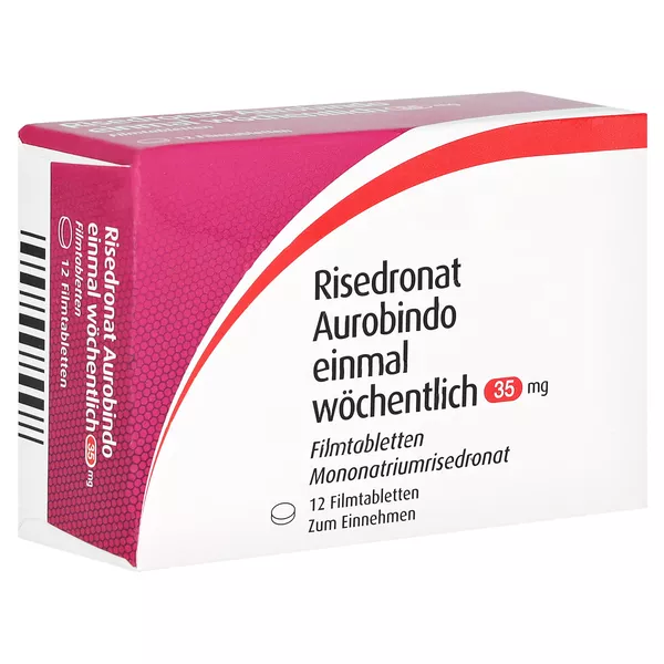 RISEDRONAT Aurobindo 1xwöchentlich 35 mg Filmtabl. 12 St