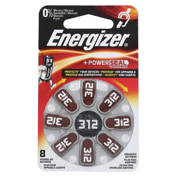 Energizer Hörgerätebatterie 312 8 St