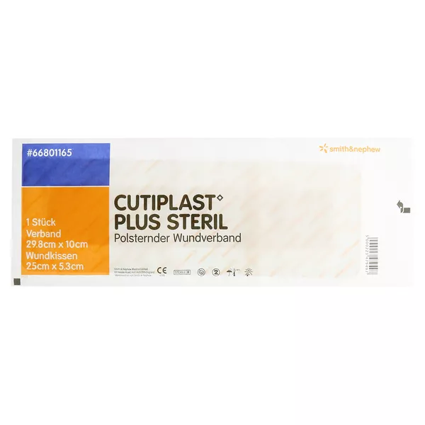 Cutiplast Plus Steril 10x29,8 cm Verband 1 St