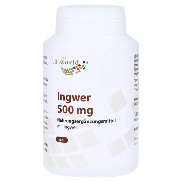 Ingwer Kapseln 500 mg 120 St
