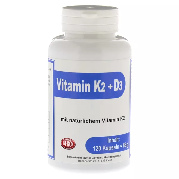Vitamin K2+d3 Berco Kapseln 120 St