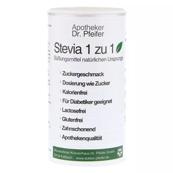 Stevia Dr.pfeifer 1 zu 1 Pulver
