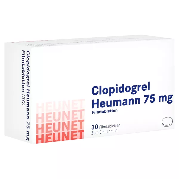 CLOPIDOGREL Heumann 75 mg Filmtabletten Heunet 30 St