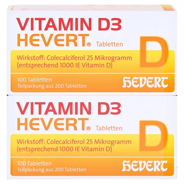 Vitamin D3 Hevert Tabletten Doppelpack, 200 St.