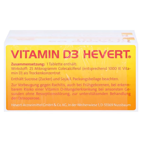 Vitamin D3 Hevert Tabletten Doppelpack, 200 St.